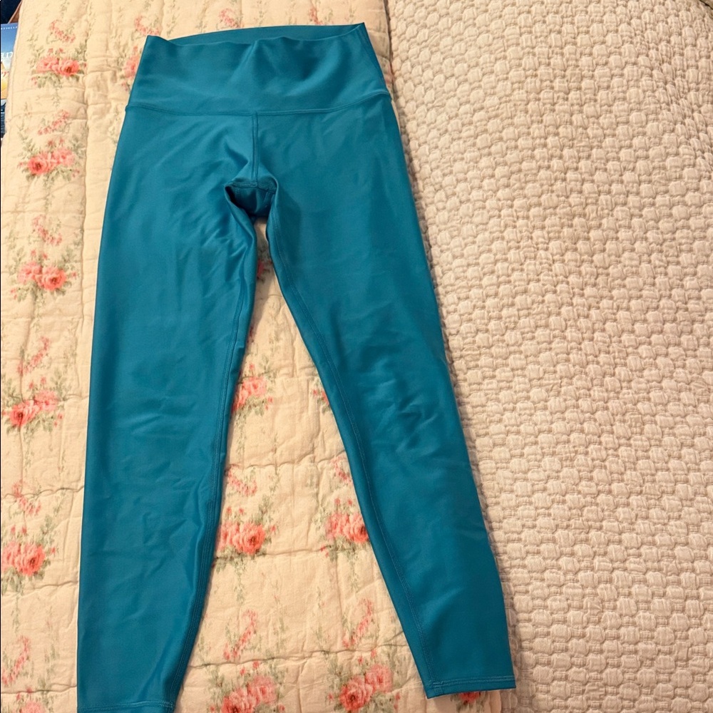 ALO Yoga Turquoise High-Rise Leggings